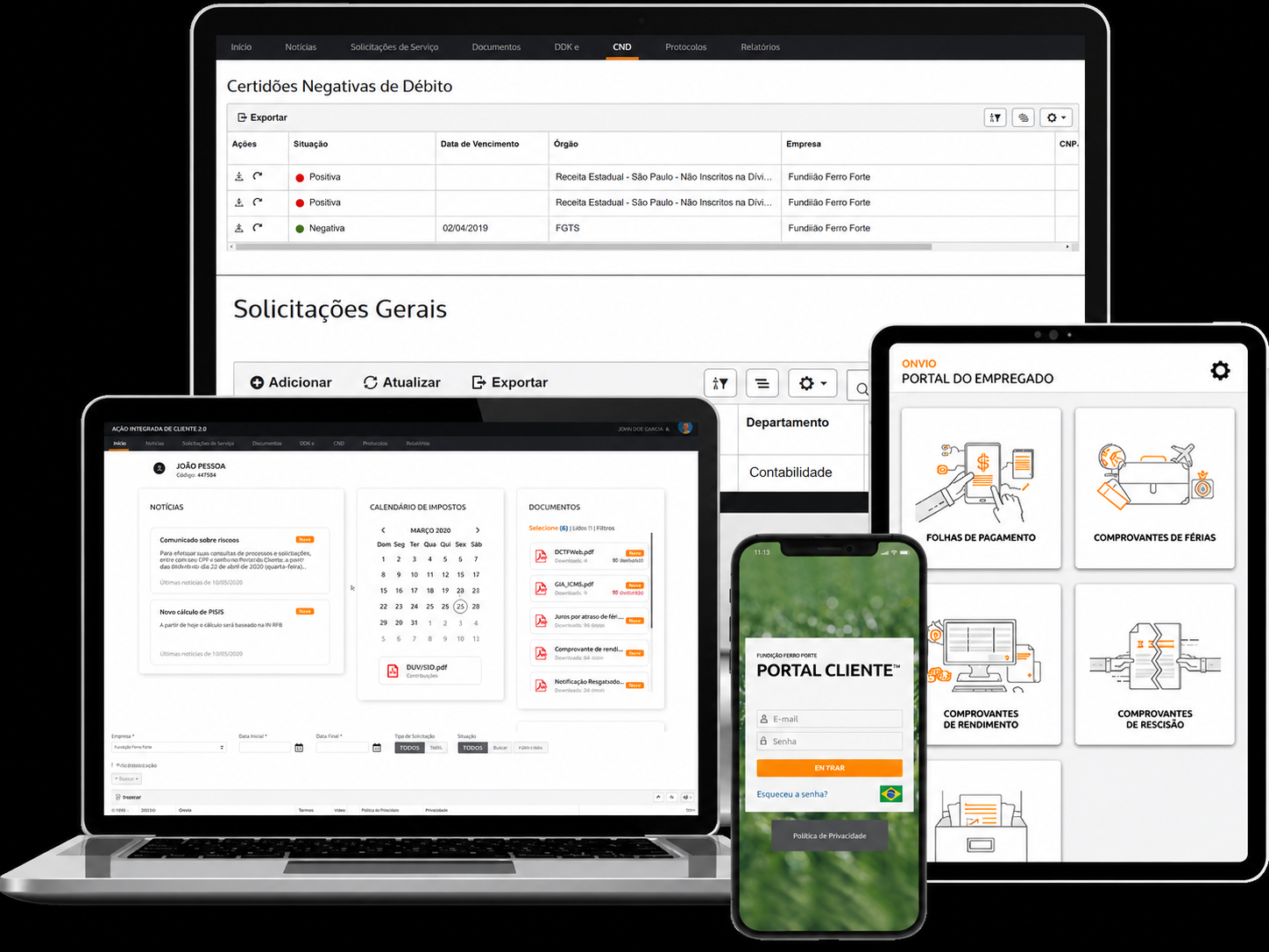 Portal do Cliente Onvio